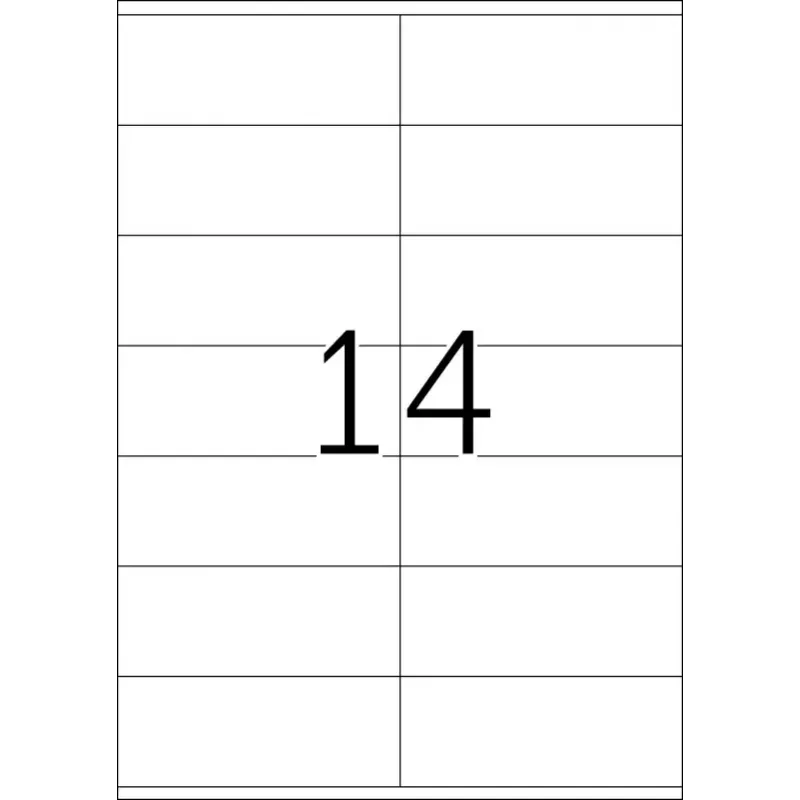 Etiķetes HERMA Premium A4 105x41 mm balts papīrs matēts 1400 gab.