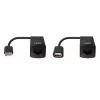 Lindy 60m USB 1.1 Cat.6 paplašinātājs Basic, tīkla raidītājs un uztvērējs, 60 m, 12 Mbit/s, Cat5e, Cat6, melns, plastmasa
