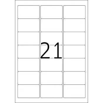 Pārvietojamas adrešu uzlīmes HERMA 63.5x38.1 mm 2100 gab.