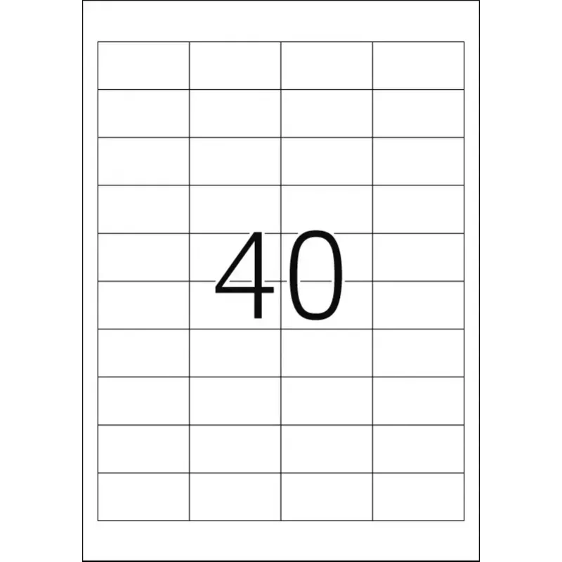 Pašlīmējošā printera uzlīme HERMA Labels Premium A4 48.5x25.4 mm