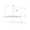 Multibrackets M VESA Deskmount Officeline Grommet Base Melns