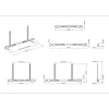 Multibrackets M Universāls skaņas paneļa stiprinājums 55–110 collas Melns 10 kg