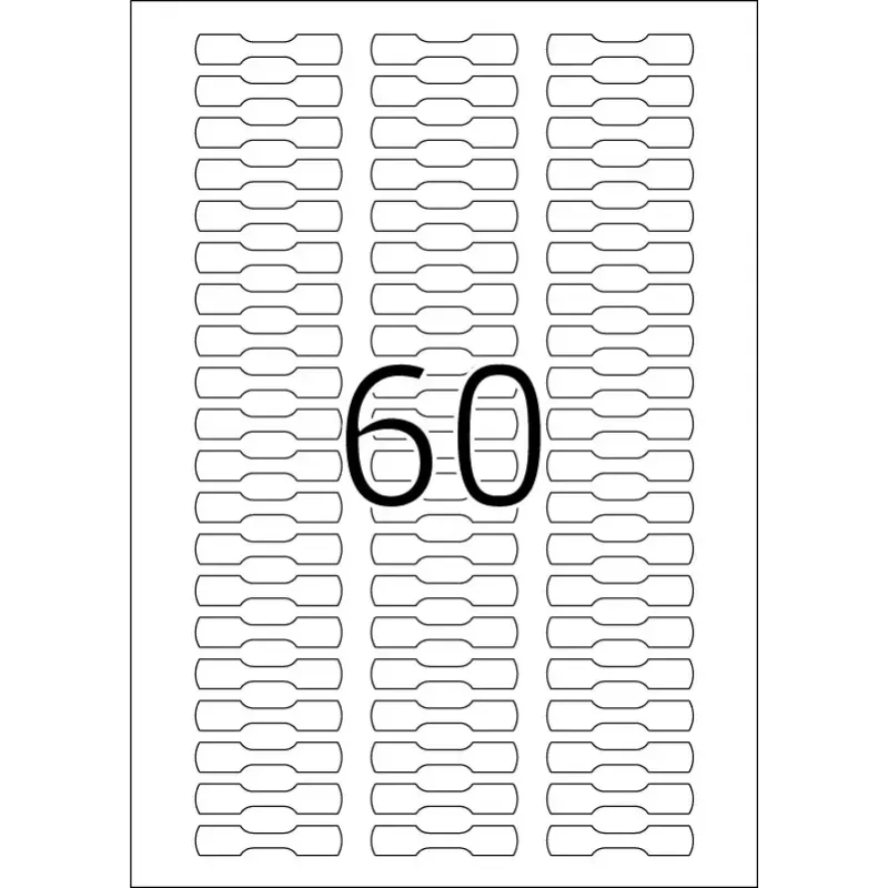 Pašlīmējošas printera etiķetes HERMA 5116 A4 49x10 mm 1500 gab.