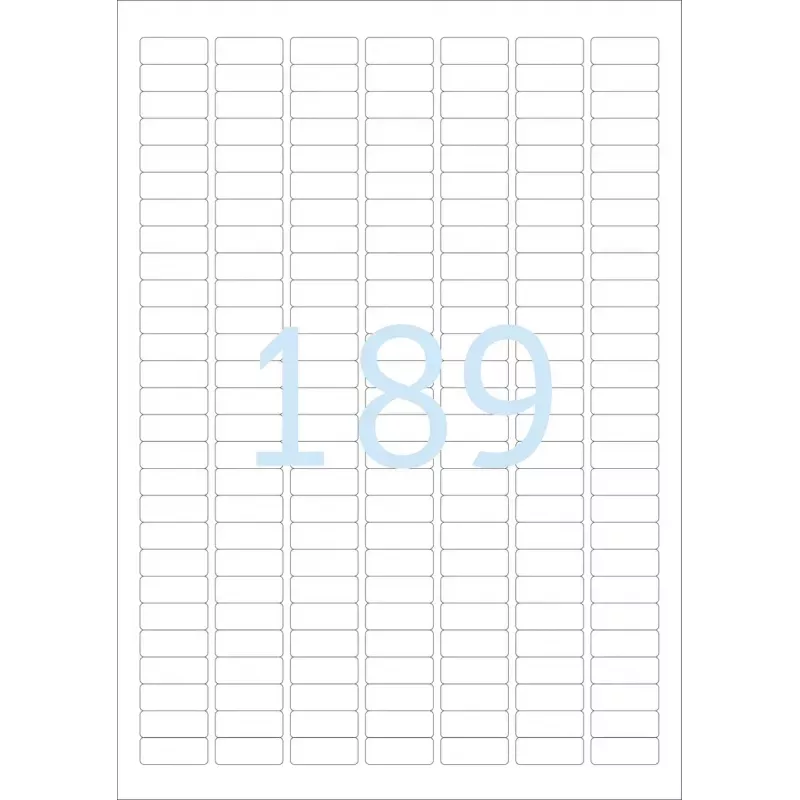 Pašlīmējošā printera etiķete HERMA Labels A4 25,4x10 mm balta īpaši stipra adhēzija papīrs matēts 4725 gab.