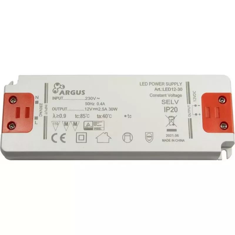 LED draiveris Inter-Tech LED12-30 30W IP20 100000h 207-253V