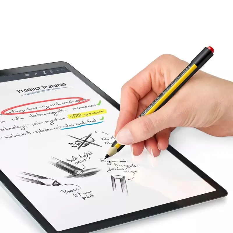 Stylus pildspalva Staedtler 180J 22-1 melna dzeltena