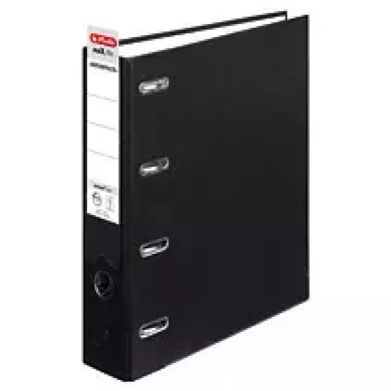 Herlitz 10842250 A4 gredzenu mape, melna