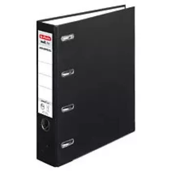 Herlitz 10842250 A4 gredzenu mape, melna