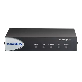 Vaddio AV Bridge 2x1, 1920 x 1080 pikseļi, 60 kadri/s, melns, 0 - 40 °C, 20 - 80%, 480.8 mm