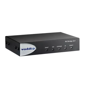 Vaddio AV Bridge 2x1, 1920 x 1080 pikseļi, 60 kadri/s, melns, 0 - 40 °C, 20 - 80%, 480.8 mm