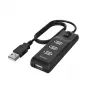 Hama 00200118 saskarnes centrmezgls USB 2.0 480 Mbit/s, melns