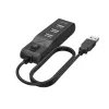 Hama 00200118 saskarnes centrmezgls USB 2.0 480 Mbit/s, melns