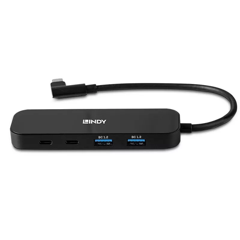 Lindy 43334 USB 3.2 Gen 1 Type-C centrmezgls, 4 portas