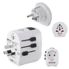 Hama World Travel Pro Light USB strāvas kontaktdakšas adapteris Universāls Balts