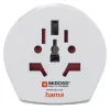 Hama World Travel Pro Light USB strāvas kontaktdakšas adapteris Universāls Balts