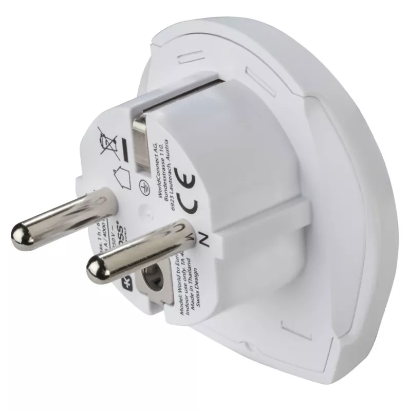 Hama World Travel Pro Light USB strāvas kontaktdakšas adapteris Universāls Balts