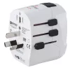 Hama World Travel Pro Light USB strāvas kontaktdakšas adapteris Universāls Balts