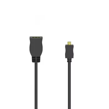 Hama 00205168 HDMI kabelis 0,1 m HDMI D tips (Micro) HDMI A tips (Standard) Melns