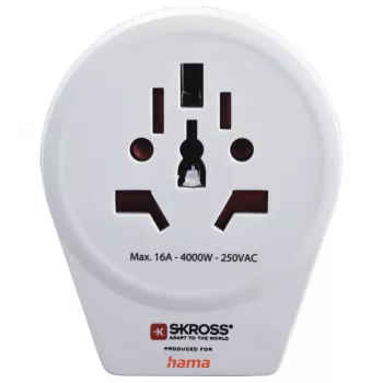 Hama World to Europe USB strāvas adaptera spraudnis Universāls Balts