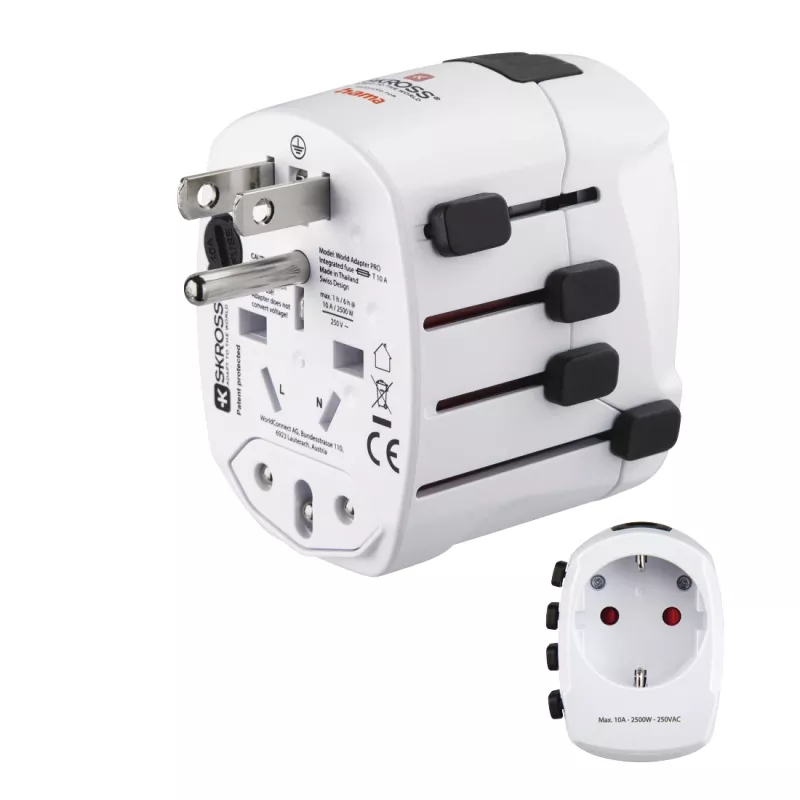 Hama World Travel Pro strāvas spraudņu adapteris Universāls Balts