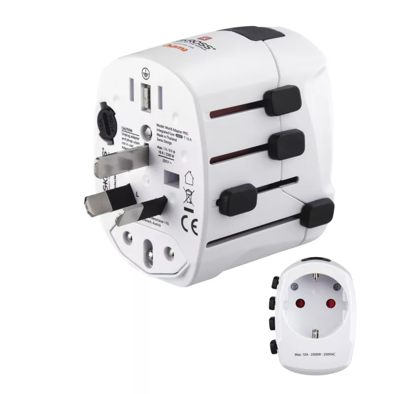 Hama World Travel Pro strāvas spraudņu adapteris Universāls Balts