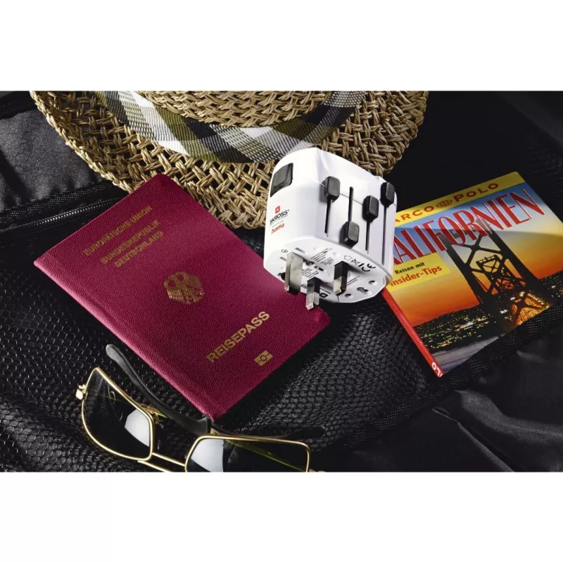 Hama World Travel Pro strāvas spraudņu adapteris Universāls Balts