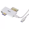 Hama USB 3.0 vairāku karšu lasītājs, SD/microSD/CF/MS, balts