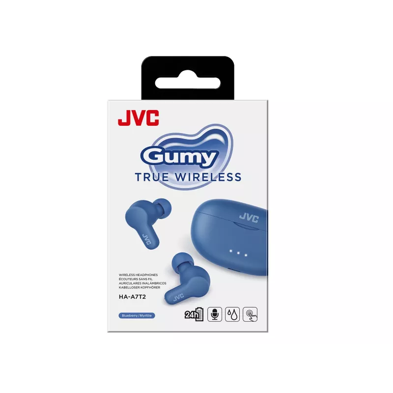 Austiņas JVC Gumy TWS Stix zilā krāsā
