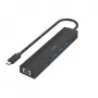 Hama 00200144 saskarnes centrmezgls USB 3.2 Gen 1 (3.1 Gen 1) Type-C 5000 Mbit/s melns