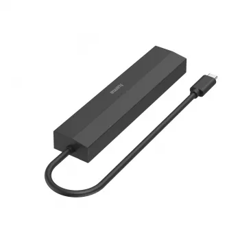 Hama 00200144 saskarnes centrmezgls USB 3.2 Gen 1 (3.1 Gen 1) Type-C 5000 Mbit/s melns