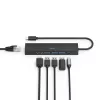 Hama 00200144 saskarnes centrmezgls USB 3.2 Gen 1 (3.1 Gen 1) Type-C 5000 Mbit/s melns