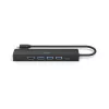 Hama 00200144 saskarnes centrmezgls USB 3.2 Gen 1 (3.1 Gen 1) Type-C 5000 Mbit/s melns