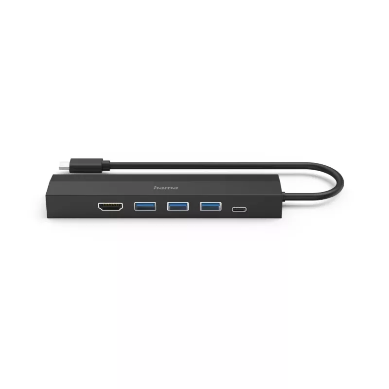 Hama 00200144 saskarnes centrmezgls USB 3.2 Gen 1 (3.1 Gen 1) Type-C 5000 Mbit/s melns