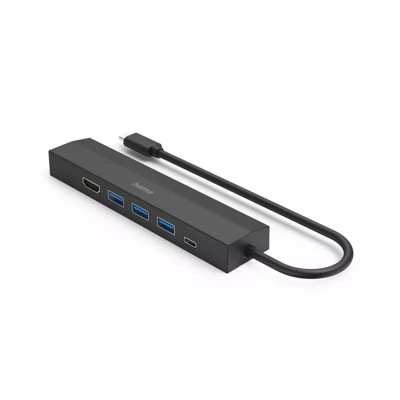 Hama 00200144 saskarnes centrmezgls USB 3.2 Gen 1 (3.1 Gen 1) Type-C 5000 Mbit/s melns
