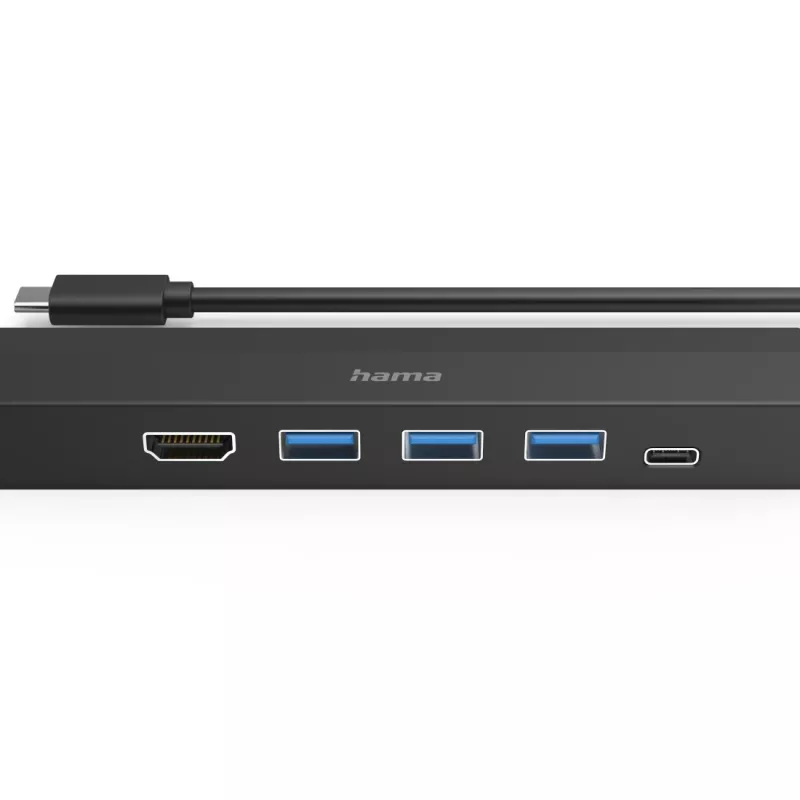 Hama 00200144 saskarnes centrmezgls USB 3.2 Gen 1 (3.1 Gen 1) Type-C 5000 Mbit/s melns