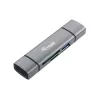 Equip karšu lasītājs ar USB 3.0 centrmezglu, OTG, MicroSD (TransFlash), MicroSDHC, SD, SDHC, pelēks, CE un RoHS, USB 3.2 Gen 1 (3.1 Gen 1) Type-A/Type-C, 202 mm, 12 mm