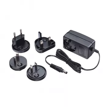 Lindy 12VDC 1.25A daudzvalstu barošanas bloks, 5.5/2.1mm, 100-240 V, 50/60 Hz, 15 W, 12 V, AC-to-DC, 1.25 A