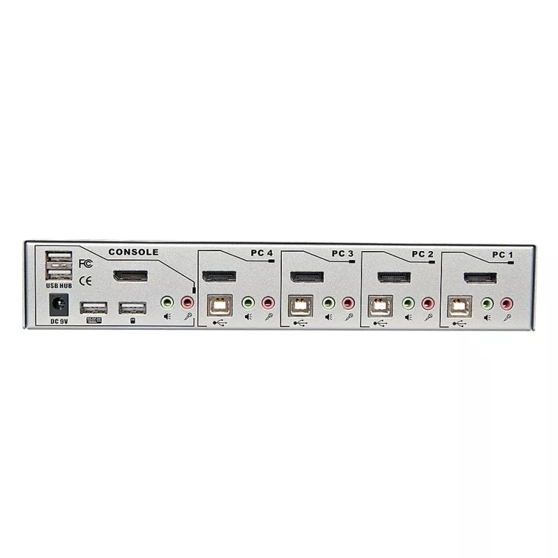 Lindy 4 Port KVM Switch Pro USB 2.0, DisplayPort 1.2 ar TTU