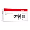 Equip 32 collu-55” regulējams TV sienas stiprinājuma kronšteins, 200 x 200 mm, 400 x 400 mm, -20 - 10°, -90 - 90°, tērauds, melns