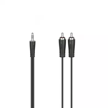 Hama 00205109 audio kabelis 0,75 m 3,5 mm 2 x RCA melns