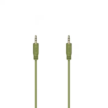 Hama Flexi-plāns audio kabelis 0,75 m 3,5 mm zaļš tēvs pret tēvu