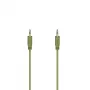 Hama Flexi-plāns audio kabelis 0,75 m 3,5 mm zaļš tēvs pret tēvu