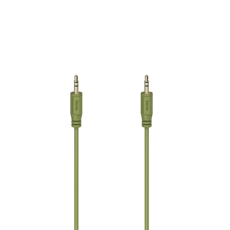 Hama Flexi-plāns audio kabelis 0,75 m 3,5 mm zaļš tēvs pret tēvu
