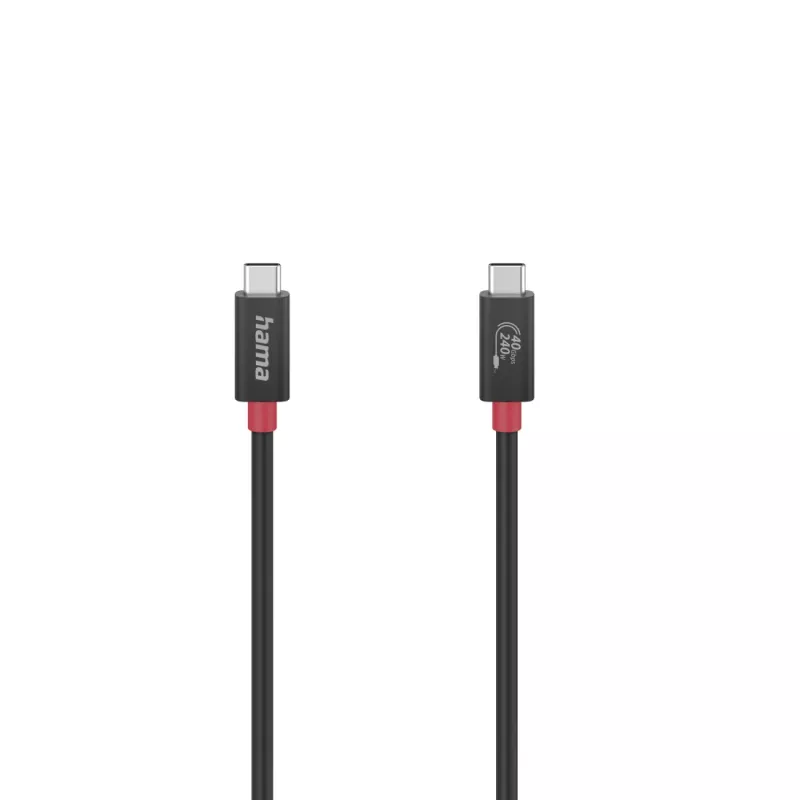 Hama 00200779 USB kabelis USB4 Gen 3x2 1 m USB C melns