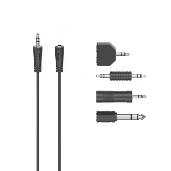 Audio kabelis Hama 00205122 2,5 m 3,5 mm tēviņš pret tēviņu melns