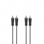 Hama 00205258 audio kabelis 3 m 2 x RCA Melns