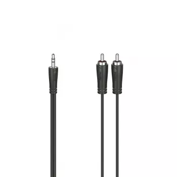 Hama 00205111 audio kabelis 3 m 3.5mm 2 x RCA Melns