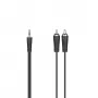 Hama 00205111 audio kabelis 3 m 3.5mm 2 x RCA Melns