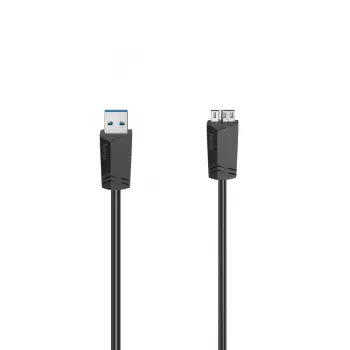 Hama 00200627 USB kabelis 1,5 m Micro-USB A USB A melns
