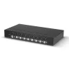 Lindy 8 pieslēgvietu DisplayPort 1.2, USB 2.0 un audio KVM slēdzis, 3840 x 2160 pikseļi, 4K Ultra HD, statīva montāža, 1U, melns